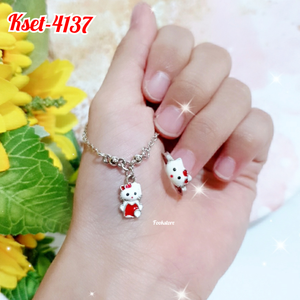 SET KALUNG 2 IN 1 ANAK MOTIF KARTUN/KSET-4116