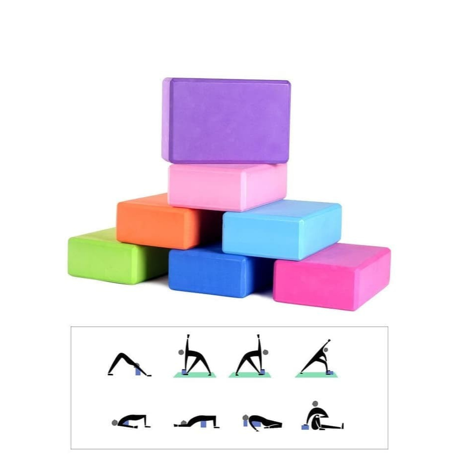 Balok Yoga Brick Block Gym Fitness Olahraga Sports Senam Pilates Hamil