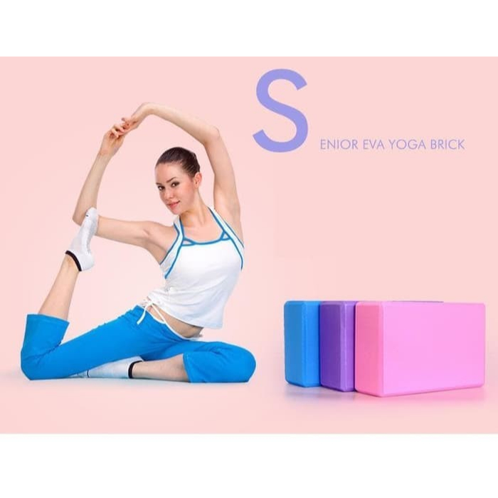 Balok Yoga Brick Block Gym Fitness Olahraga Sports Senam Pilates Hamil