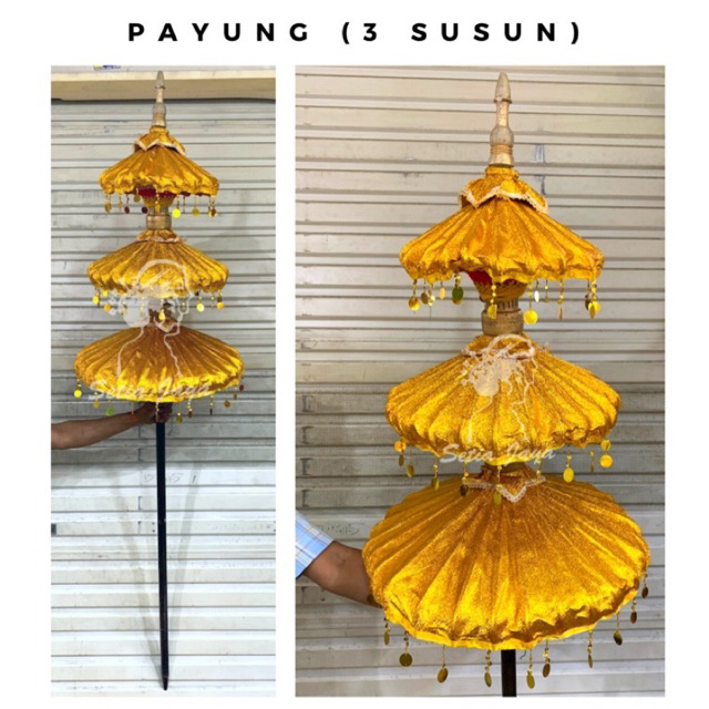 Payung Penganten Adat Susun 3/ Payung Bali Dekorasi/ Payung Adat Susun 1