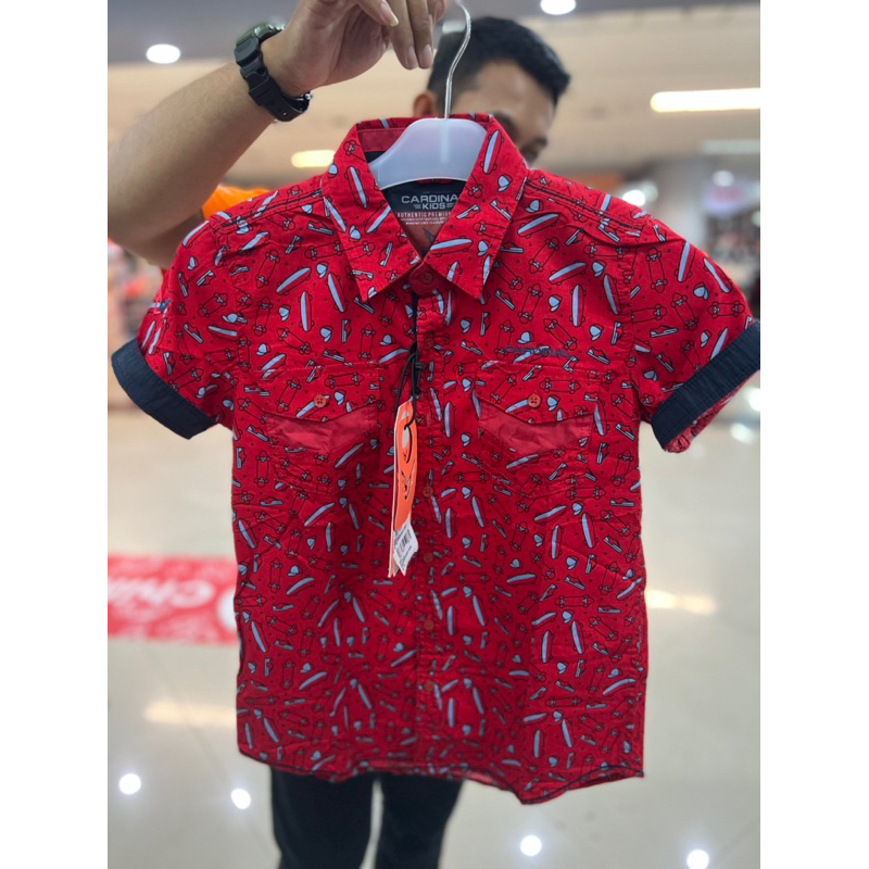 Kemeja Cardinal kids origanal , Kemeja anak Laki cardinal kids