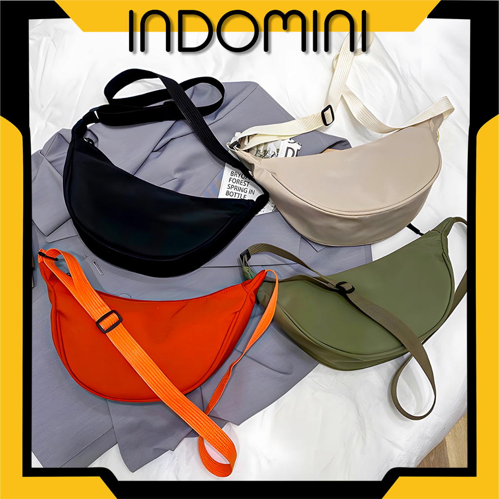 INDOMINI Minimalist Canvas Fanny Pack Bag W184