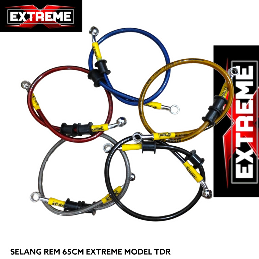 selang rem TDR original selang rem 60cm/76cm/90cm/95cm/130cm motor merk TDR RACING selang rem MOTOR universal