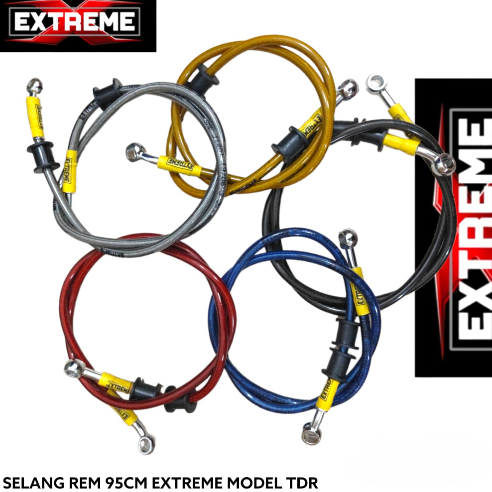 selang rem TDR original selang rem 60cm/76cm/90cm/95cm/130cm motor merk TDR RACING selang rem MOTOR universal