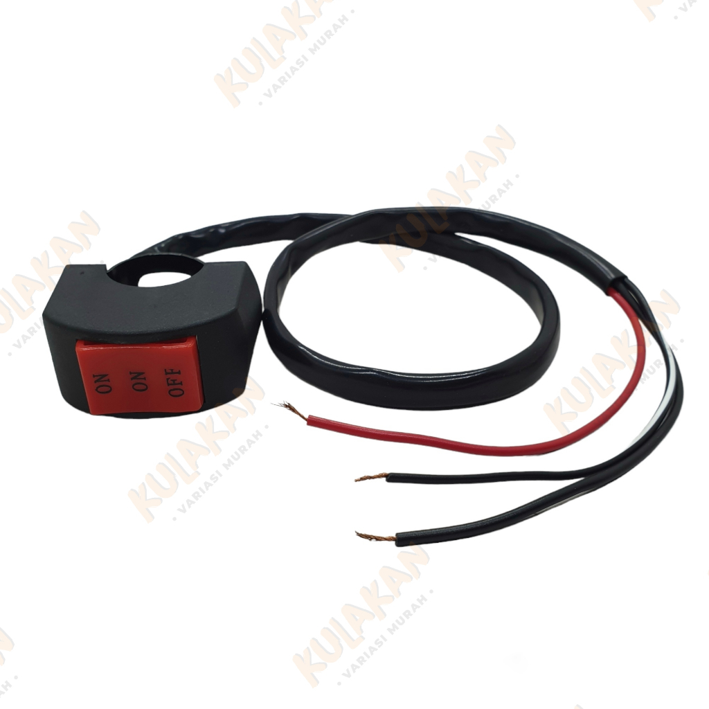 Saklar Jepit Stang On On Off 3 Mode Universal Multifungsi Saklar Lampu Tembak Laser 2 Warna