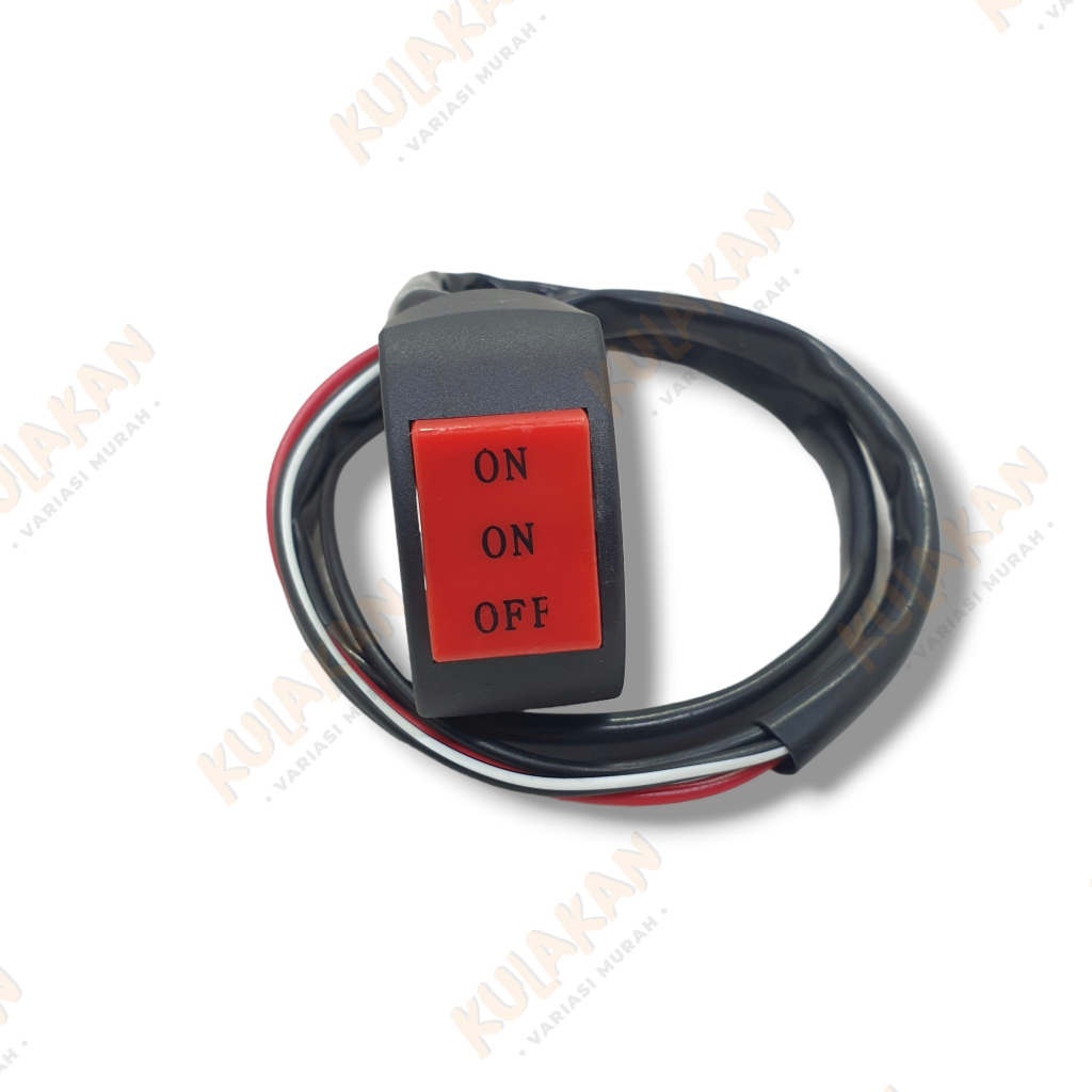 Saklar Jepit Stang On On Off 3 Mode Universal Multifungsi Saklar Lampu Tembak Laser 2 Warna