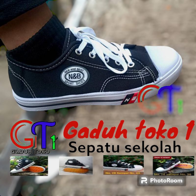 Sepatu kanvas sekolah NB pria dan wanita murah rekomendasi dari sekolah