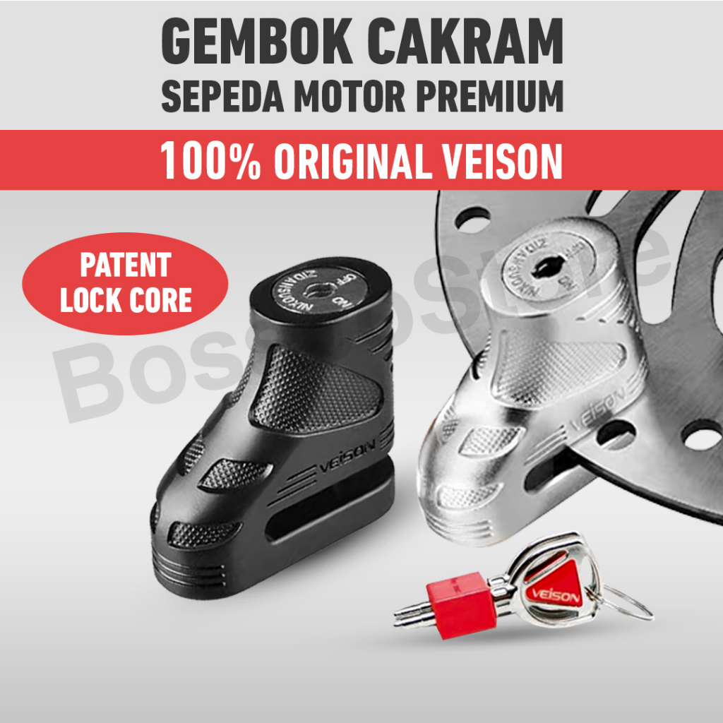 VEISON DX3 Gembok Cakram Original Kunci Rem Sepeda Motor Discbrake Lock gembok sepeda motor anti maling premium gembok sepeda gembok cakram motor anti maling berkualitas full besi waterproof gembok pengaman motor kunci stang motor kunci ganda dislock