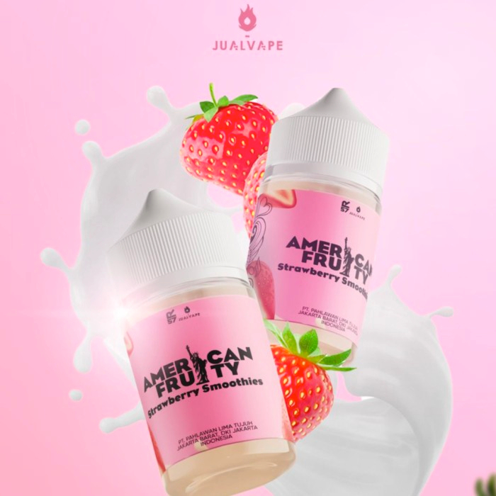 LIQUID 60ML AMERICAN FRUITY STRAWBERRY SMOOTHIES