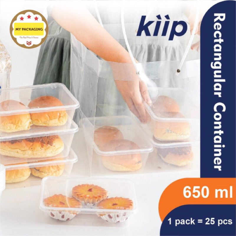 HARGA 50SET. Food box 650 ml /Container Microwave/Kotak Makan/wadah plastik LENTUR thinwall