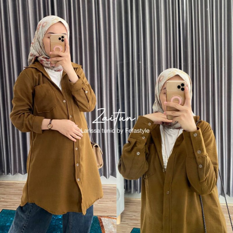 LARISSA KEMEJA TUNIK BY fefastyle