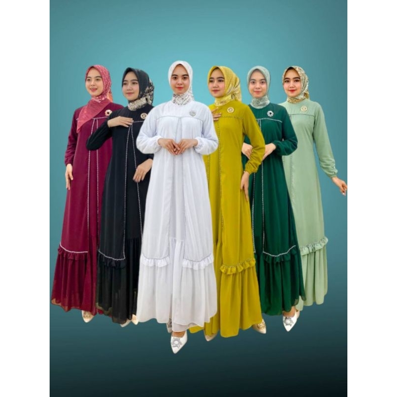 PB Prilly Busana - BERLIANA GAMIS MALAYSIA BELAH PERMATA - DRESS MELAYU PAYET TERBARU - GAMIS PESTA - GAMIS BUSUI