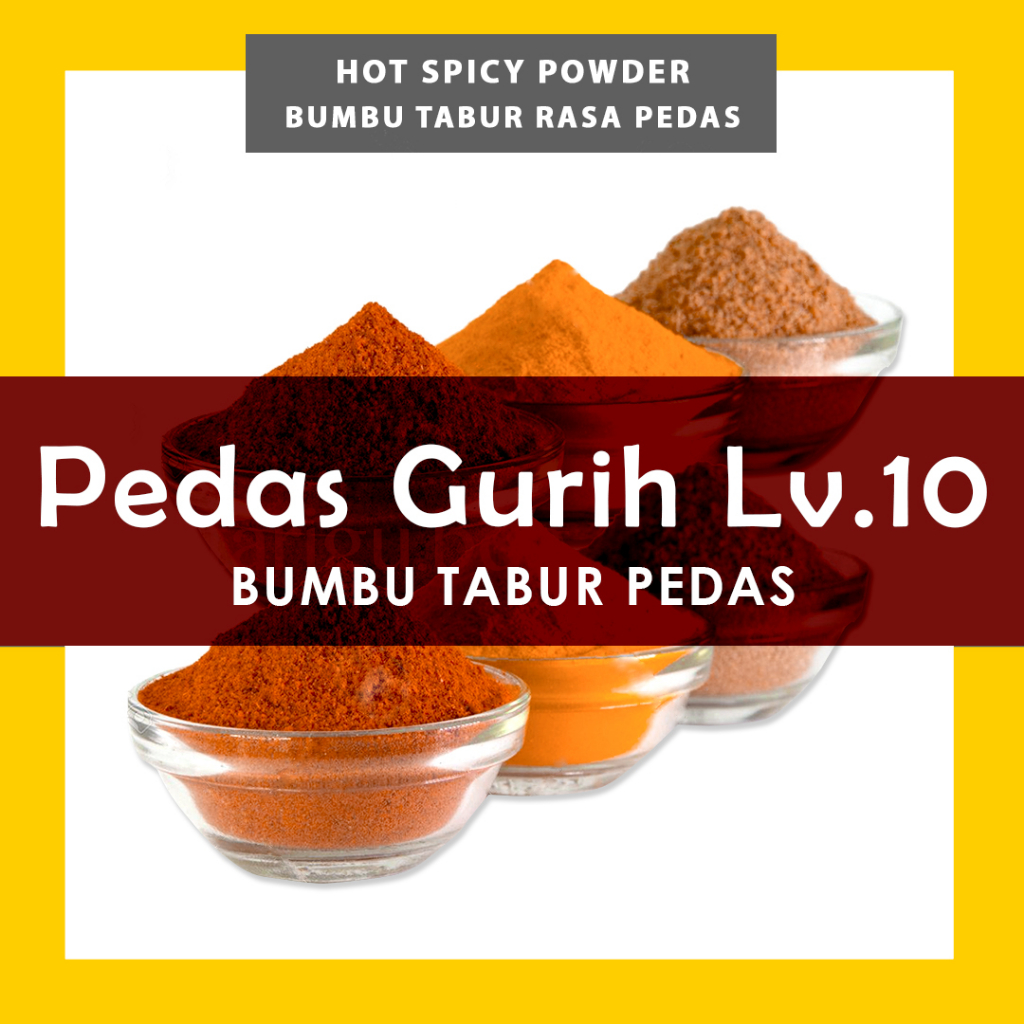 PEDAS GURIH LEVEL 10 RUMPUT LAUT BUMBU TABUR ANEKA RASA 100GR - BUBUK TABUR GURIH - BUMBU KENTANG - BUMBU KERIPIK CIMOL JAMUR KRISPI JAJANAN SD - BUMBU SINGKONG KEJU TAHU CRISPY - PENYEDAP RASA MAKARONI