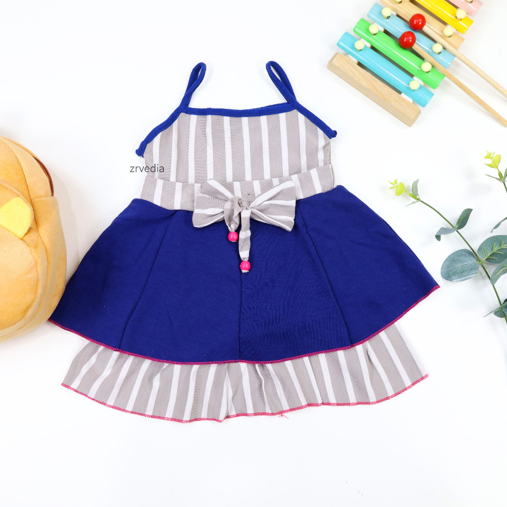 Tanktop  Dress Valerie Uk Bayi 3-12 Bulan / Anak Perempuan Murah Dres Pesta Lucu Adem Kensi