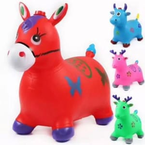 JUMPING ANIMAL MAINAN ANAK KUDA KARET POMPA