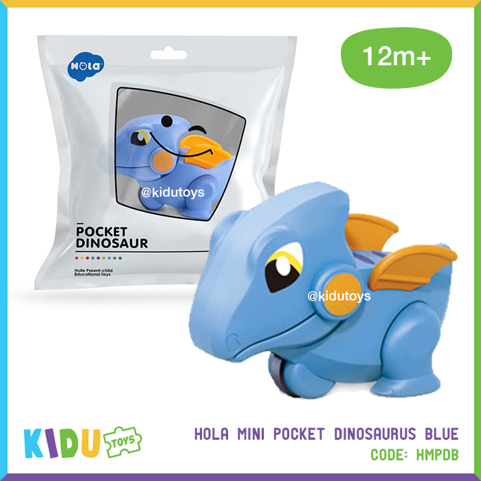 Mainan Anak Mini Figure Dinosaurus Hola Mini Pocket Dinosaurus Kidu Baby