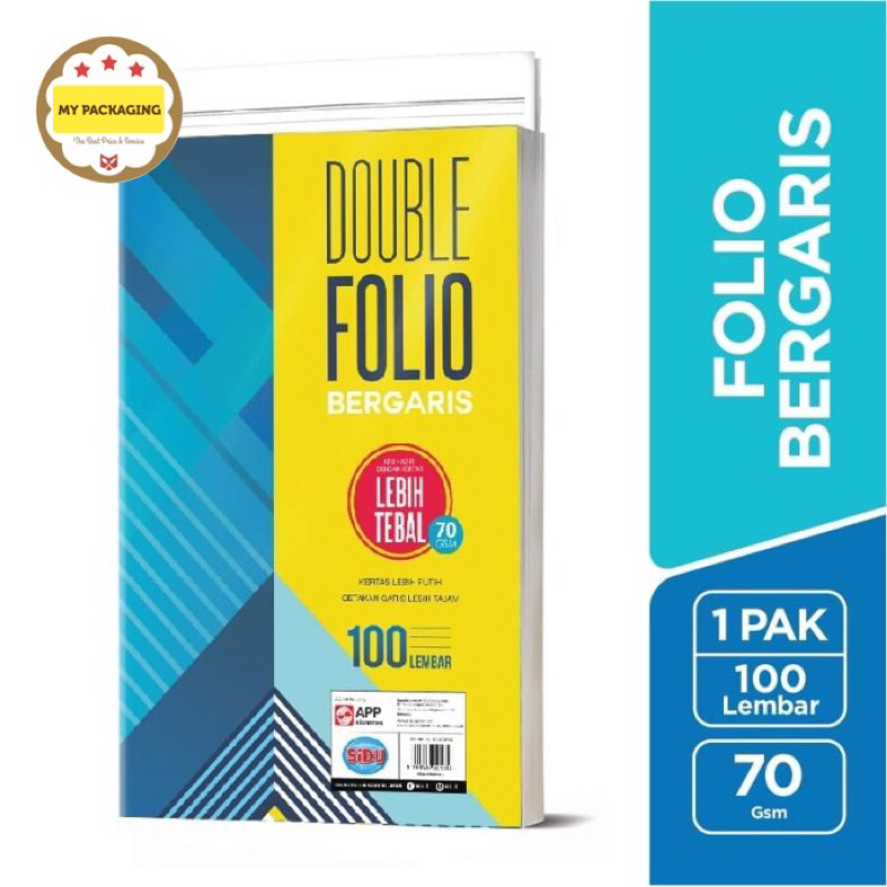 Kertas Double Folio Bergaris Tebal Halus Rapih Premium