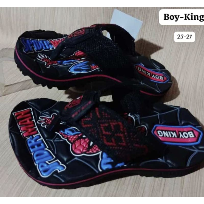 sandal BOYKING karakter spiderman
