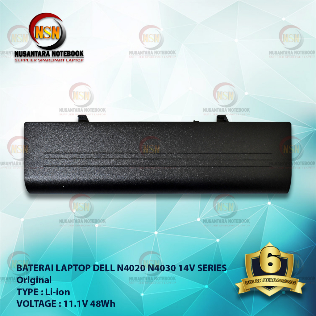 Baterai Dell Inspiron 14V 14VR N4020 N4030 M4010 TKV2V 11.1V 48Wh