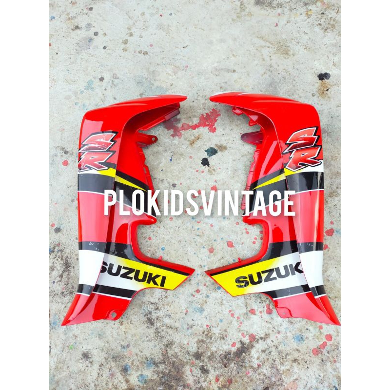 SAYAP SUZUKI SMASH LAMA SMASH 110 WARNA MERAH SET STRIPING