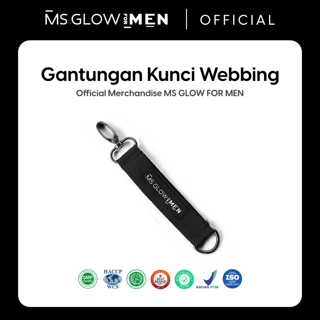 (Merchandise) MS Glow For Men - Gantungan Kunci Webbing