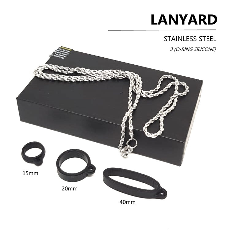 LANYARD RANTAI STAINLESS STEEL