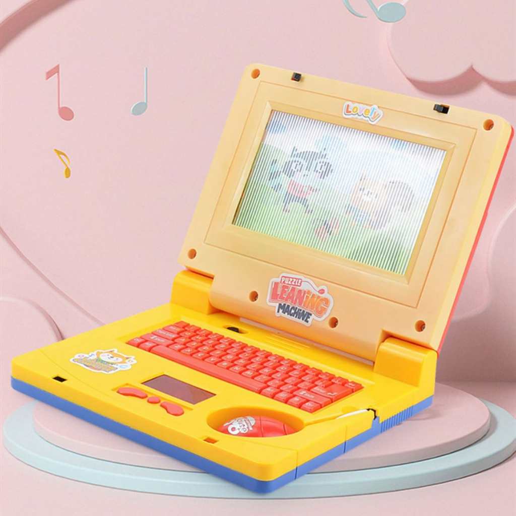 [TMA]Mainan Edukasi Animasi Belajar Notebook Learning Machine / Mainan Simulasi Anak Musik Video / Nonton Kartun