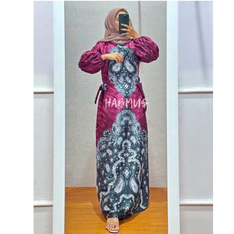 GAMIS JUMPUTAN PALEMBANG ASLI PRITING SUTRA SILK