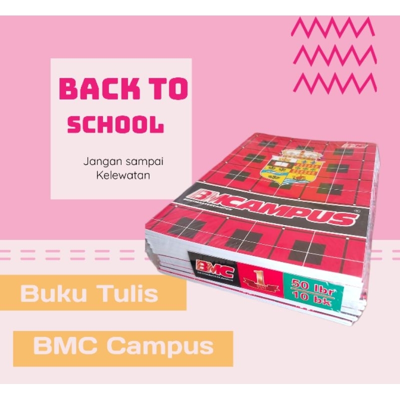 

buku tulis bmc campus 50 lembar