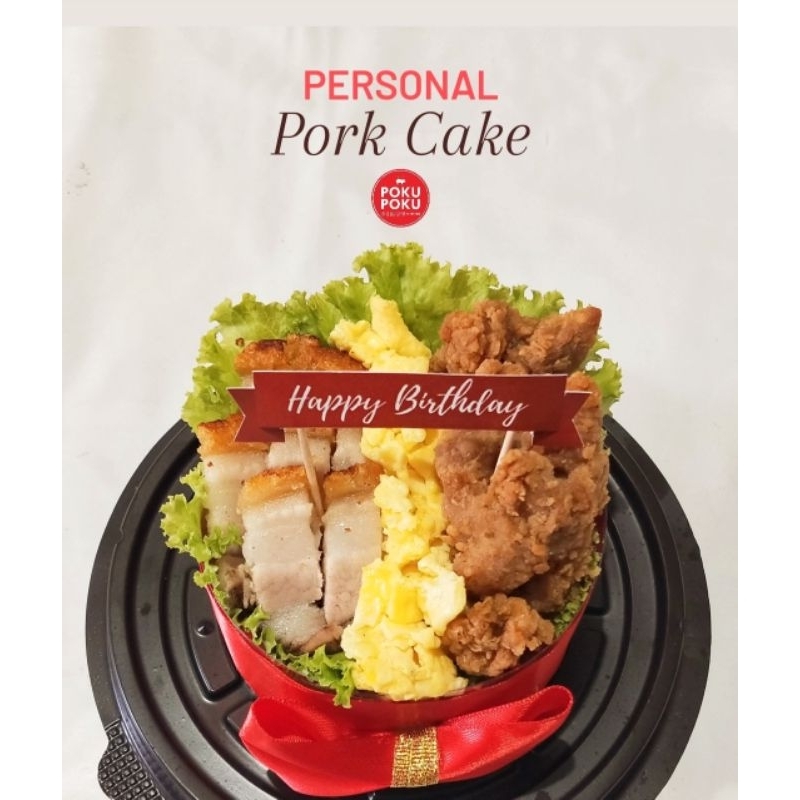 

PORK CAKE PERSONAL by POKU POKU - Birthday Anniversary Food Hampers Hadiah Gift