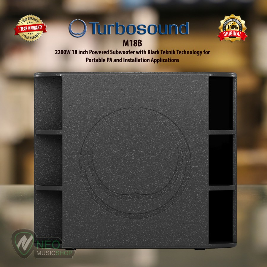 TURBOSOUND M18B 2200W 18 inch Powered Subwoofer