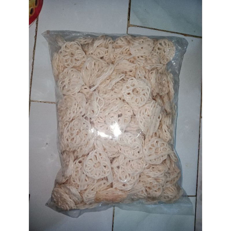 

KRUPUK MAWAR MENTAH/KERUPUK RAFAEL