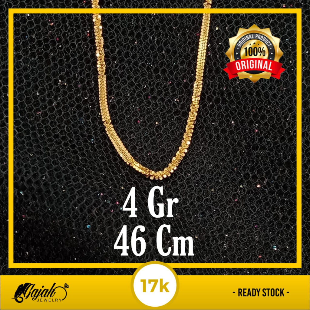 Kalung Emas 17K Kadar 750 Brill 4.950 Gr - 5K