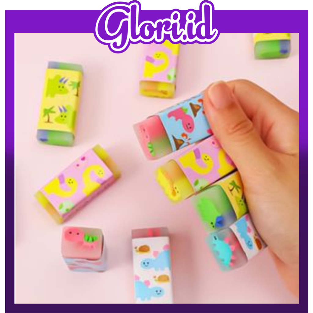

GLORI.ID Penghapus Kartun/Penghapus Dinosaurus/Penghapus Pensil S071