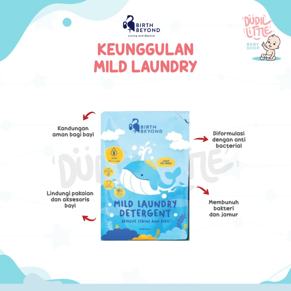 Birth Beyond Mild Laundry Detergent Detergen Pakaian Bayi anti bakteri tanpa pewarna