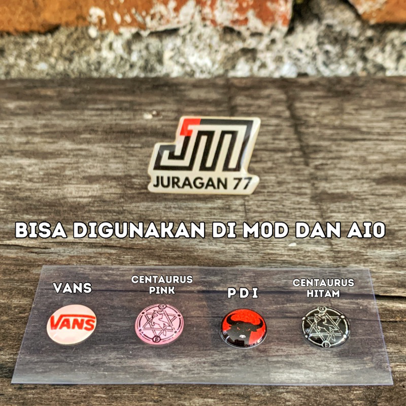 

Aksesoris Stiker Tombol Resin Timbul