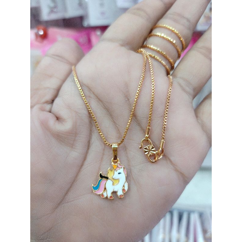 KALUNG ANAK BONEKA LAPIS EMAS