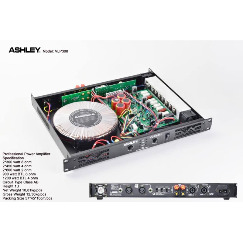 Ashley VLP 300 Power Amplifier VLP300 / VLP-300