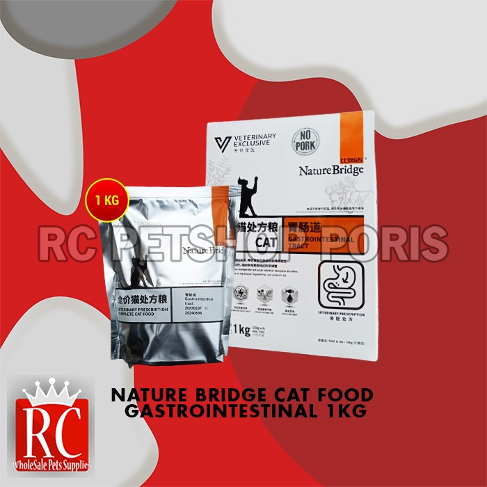 Makanan Kucing Nature Bridge Wet gastro intestinal Cat 1 KG