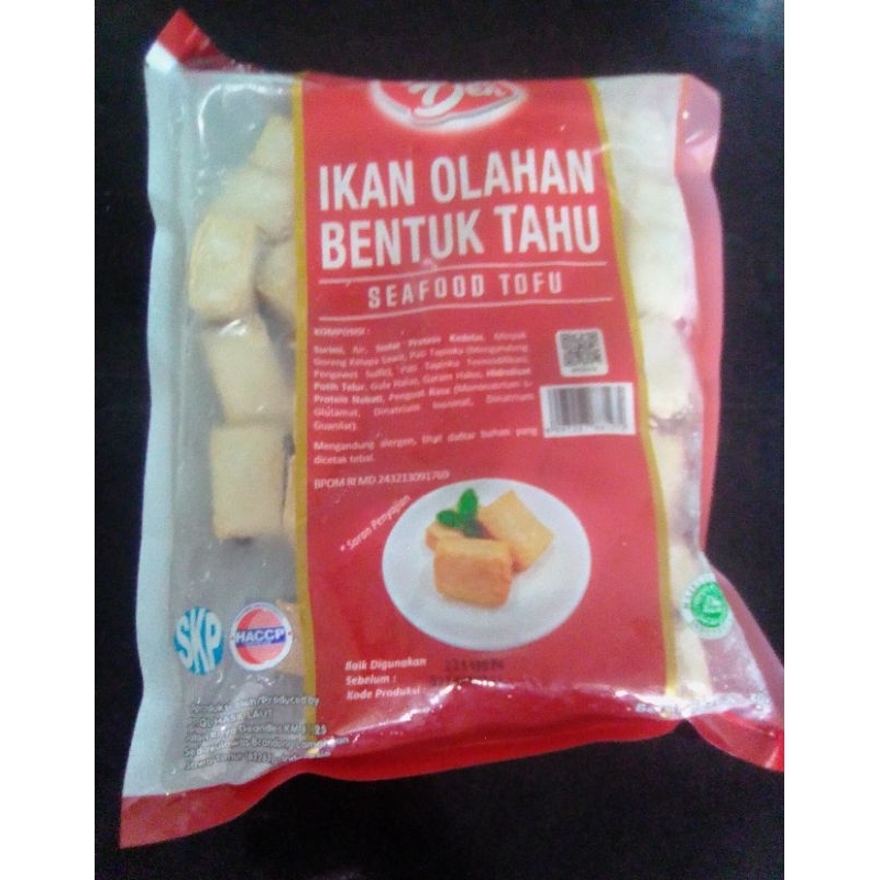 

Pakden Ikan Olahan Bentuk Tahu 500gr / Seafood Tofu Pakden 500gr