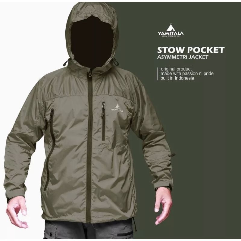 Yamitala Jaket Asymmetry Stow Pocket