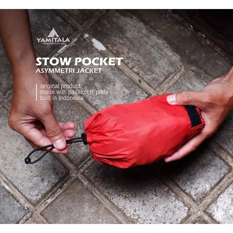 Yamitala Jaket Asymmetry Stow Pocket
