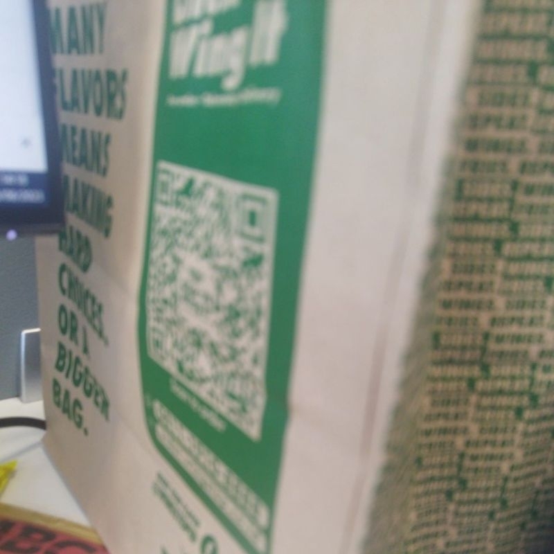 paper bag wingstop