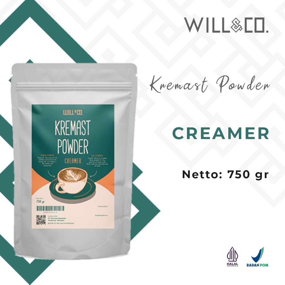 

Creamer Non Dairy Premium Will&Co 750gram
