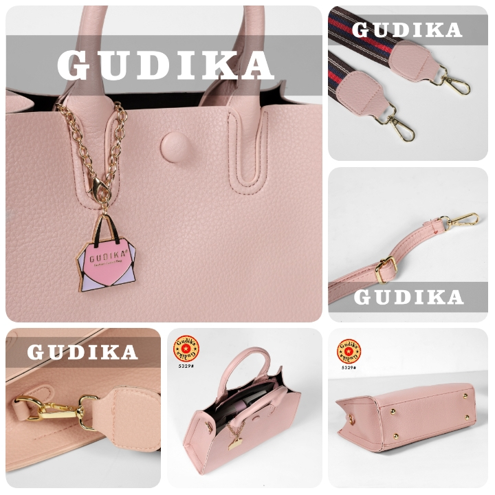 GUDIKA Handbag 5329 - Tas Wanita Kulit OOTD Harian Korea Style - Tas Selempang Anti Air Kekinian Import Original Terbaru - sling bag - shoulder bag - tas bahu - tas kulit - tas batam - tas pesta kondangan