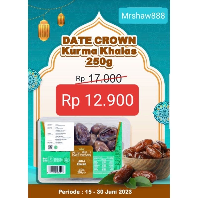 

DATE CROWN KURMA KHALAS 250GR