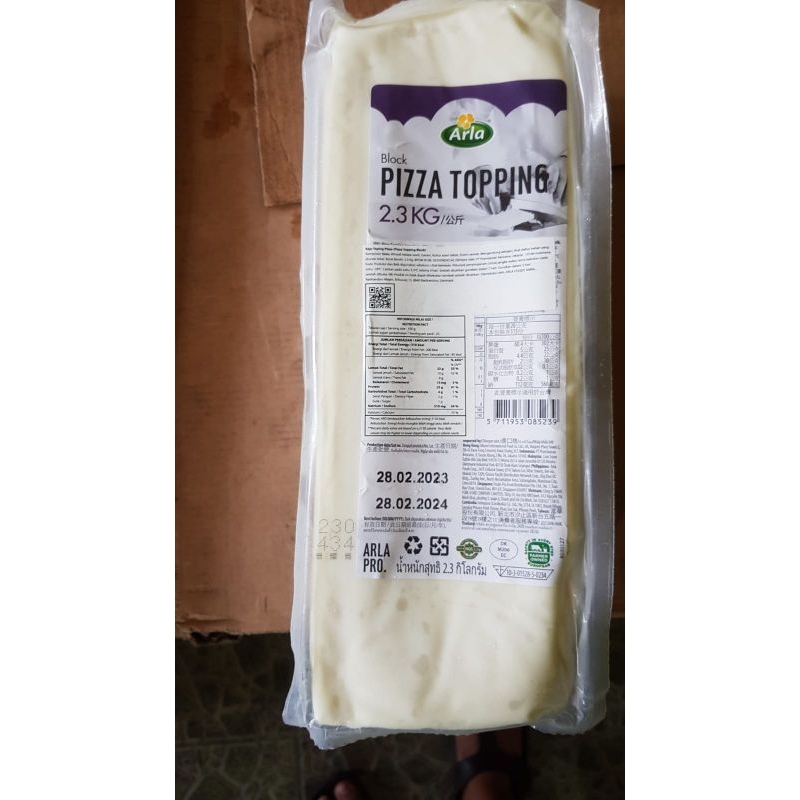 Keju Mozarella Arla 2,3kg