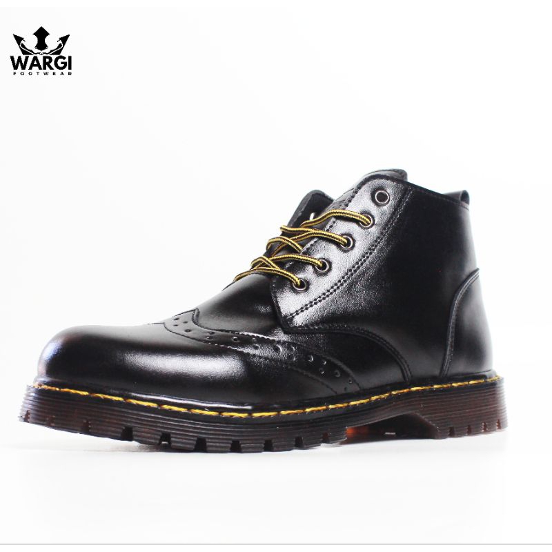 38-43 Wargi CODE - Sepatu Boots Model Dr. Martins Sepatu boot Wingtip Unisex Pria Wanita dr martin