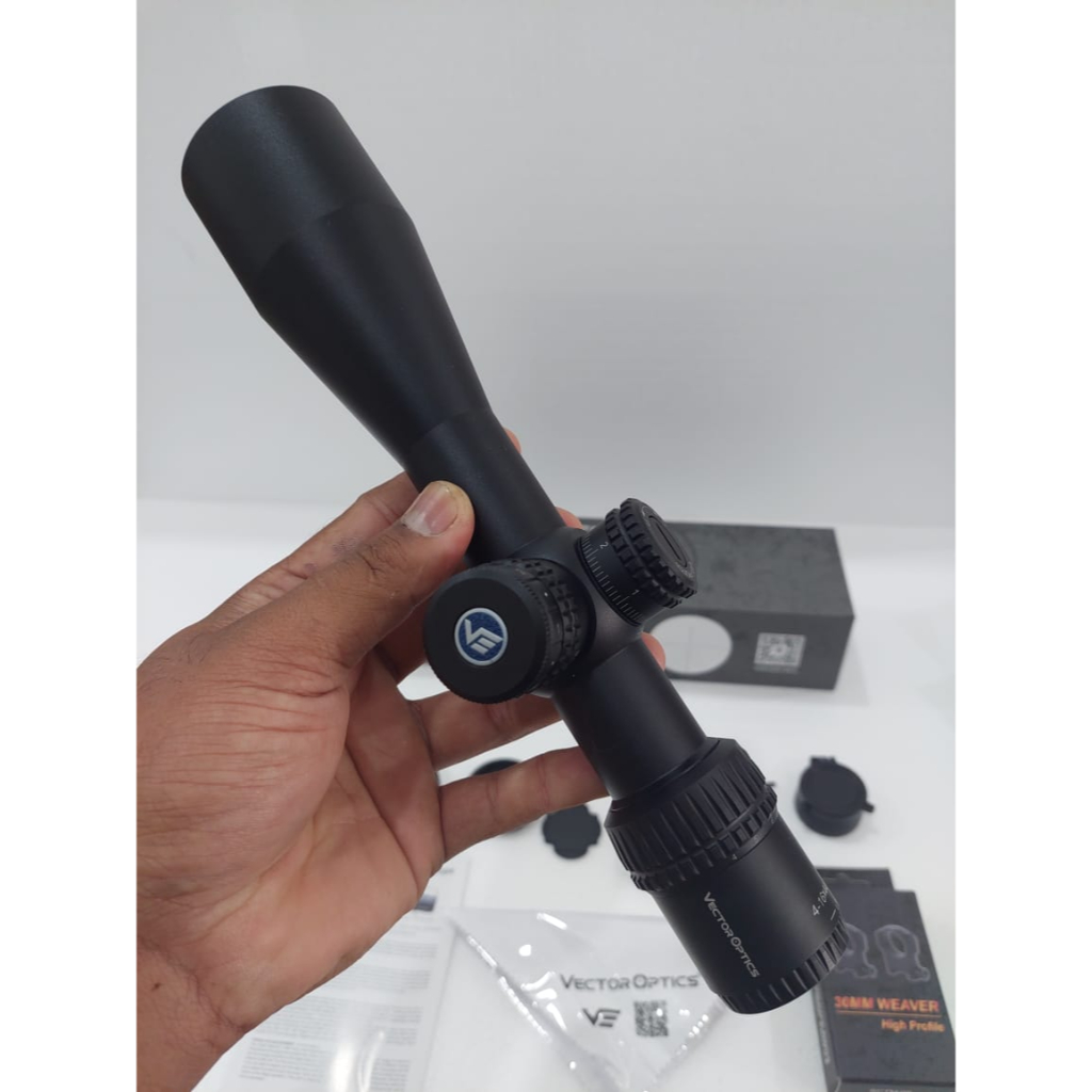 TELESKOP TERBARU VECTOR VEYRON 4-16x44 IR SFP TITIK TENGAH NYALA