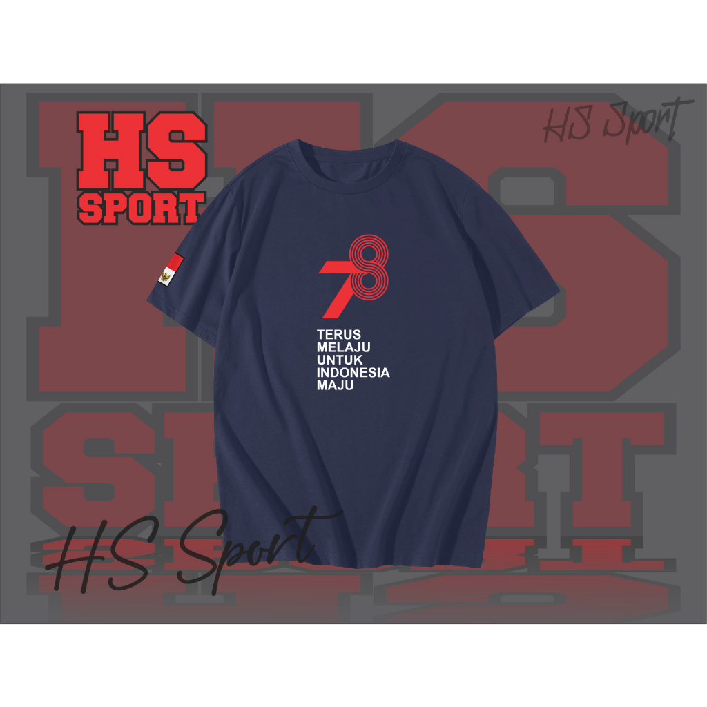 KAOS 17 AGUSTUS - BAJU KAOS 78 INDONESIA - BAJU KAOS TSHIRT 78 INDONESIA TYPE 2